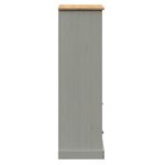 vidaXL Bibliothèque VIGO gris 60x35x114 5 cm bois massif de pin