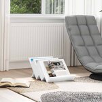 vidaXL Étagère à magazines Blanc 53 x 40 x 28 5 cm Bois d'ingénierie