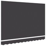 vidaXL Tissu de remplacement de store pour cadre 2.5x2 m Anthracite