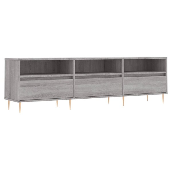 vidaXL Meuble TV sonoma gris 150x30x44 5 cm bois d'ingénierie