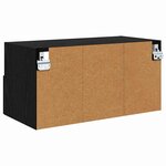 vidaXL Meubles TV muraux 2 Pièces Chêne noir 60 x 30 x 30 cm