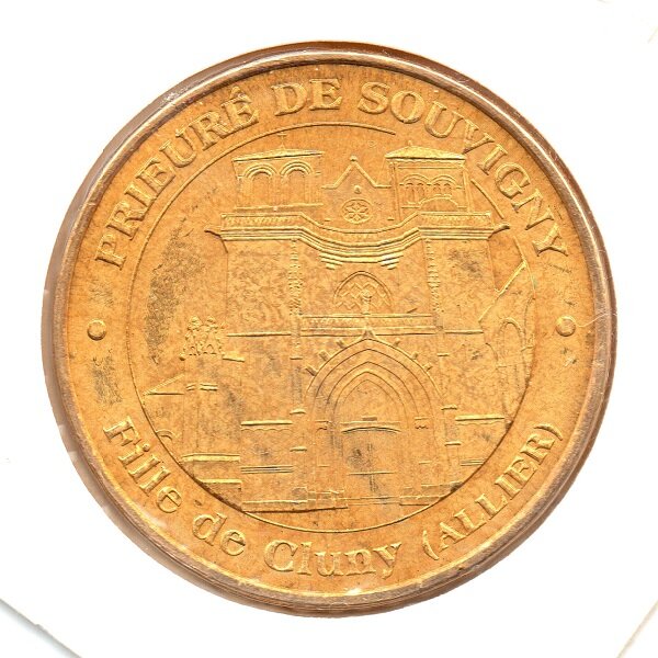 Mini médaille monnaie de paris 2009 - prieuré de souvigny
