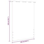 vidaXL Écran de balcon Vert clair 160x240 cm Tissu Oxford