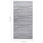 vidaXL Tapis d'extérieur Gris 120x180 cm PP