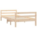 vidaXL Cadre de lit sans matelas 90x190 cm bois de pin massif