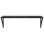 vidaXL Étagères Murales 2 Pièces Chêne noir 80 x 25 x 25 5 cm