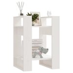 vidaXL Bibliothèque/Séparateur de pièce Blanc 41x35x57 cm Pin massif