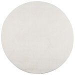 vidaXL Tapis IZA poils courts style scandinave crème Ø 200 cm