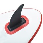 vidaXL Ensemble de planche SUP gonflable avec voile Rouge et blanc