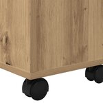 vidaXL Table basse chêne artisanal 60x60x38 cm bois d'ingénierie