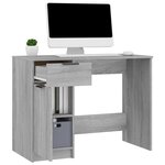 vidaXL Bureau Sonoma gris 100x50x75 cm Bois d'ingénierie