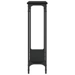vidaXL Table console noir 100x22 5x75 cm bois d'ingénierie