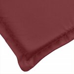 vidaXL Coussins de chaise dossier haut lot de 2 rouge bordeaux mélangé
