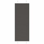 vidaXL Store plissé noir 70x200 cm largeur du tissu 69 4 cm polyester