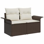 vidaXL Ensemble de canapé de jardin 5 Pièces 242.5 x 132.5 x 85 cm