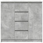 vidaXL Buffet avec tiroirs gris béton 100 5x35x98 5 cm bois ingénierie