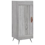 vidaXL Buffet haut Sonoma gris 34 5x34x180 cm Bois d'ingénierie