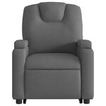 vidaXL Fauteuil de massage inclinable Gris foncé Tissu