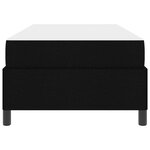 vidaXL Lit à ressorts avec matelas Noir 90 x 190 cm tissu
