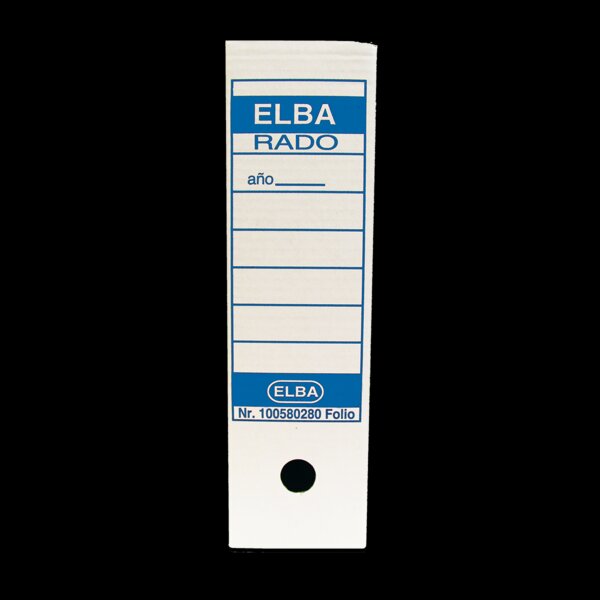 Elba Definitive File Box Extended Folio - Résistant et Durable - Idéal pour Organiser des Documents - Design Élégant et Fonctionnel - Couleur Blanc et Bleu