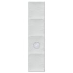 vidaXL Tunnel de lit 2 Pièces Blanc 211 x 52 5 x 2 cm Polyester