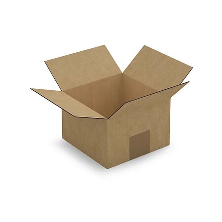 Caisse carton brune simple cannelure raja 15x15x10 cm (lot de 25)