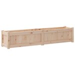 vidaXL Jardinières 2 Pièces bois de pin massif