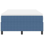 vidaXL Lit à ressorts avec matelas en bleu  120 x 200 cm  velours côtelé.