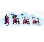 Trike Evolutif Pliable STR5 noir/rose