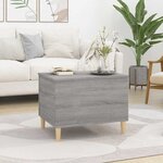 vidaXL Table basse Sonoma gris 60x44 5x45 cm Bois d'ingénierie