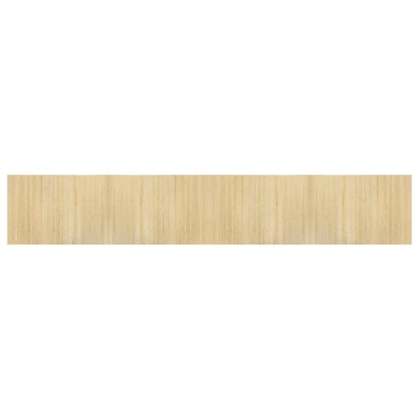 vidaXL Tapis rectangulaire naturel clair 70x400 cm bambou