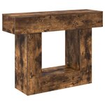 vidaXL Chêne Fumé 101 x 30 x 74 cm