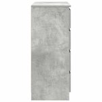 vidaXL Buffet avec tiroirs gris béton 71x35x84 cm bois d'ingénierie