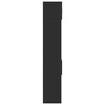 vidaXL Armoire de rangement mince noir 45x42 5x225cm bois d'ingénierie
