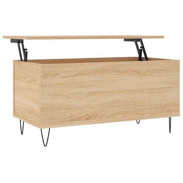 vidaXL Table basse Chêne sonoma 90x44 5x45 cm Bois d'ingénierie