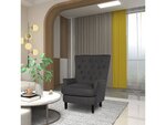Fauteuil "arhus" - 1 place - gris foncé