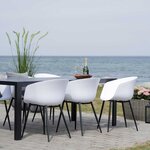 4 Fauteuils de jardin blanc RODA