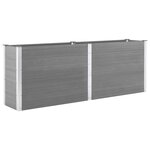vidaXL Lit surélevé de jardin 250x50x91 cm WPC Gris