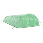 vidaXL Serre avec cadre en acier vert 48 m² 12x4x2 m