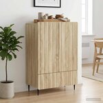 vidaXL Buffet Chêne Sonoma 66 x 34 5 x 97 cm Bois d'ingénierie