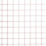 vidaXL Grillage Acier avec revêtement en PVC 10x0 5 m Rouge