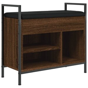 vidaXL Banc à chaussures chêne marron 65 5x32x57 5cm bois d'ingénierie