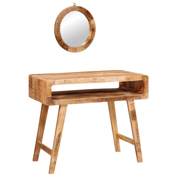 vidaXL Tables de maquillage pour chambre Bois de mangue massif