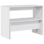 vidaXL Ensemble table à manger et bancs 3 Pièces bois d'ingénierie