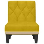 vidaXL Chaise longue jaune velours