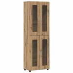 vidaXL Haut Armoire avec porte FLORIN Chêne artisanal 60 x 35 x 182 cm