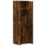 vidaXL Buffet haut chêne fumé 60x35x180 cm bois d'ingénierie