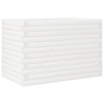 vidaXL Jardinière blanc 70x40x46 cm bois de pin massif