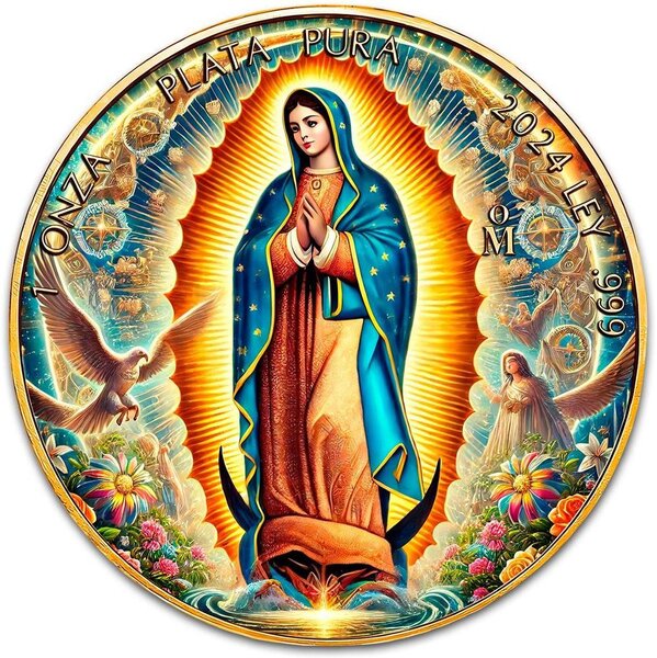 Pièce de monnaie en Argent g 31.1 (1 oz) Millésime 2024 OUR LADY OF GUADALUPE