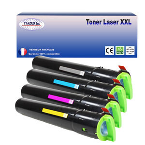 Lot de 4 toner compatibles avec ricoh aficio mpc2051  mpc2551  (noir+couleur)  - t3azur